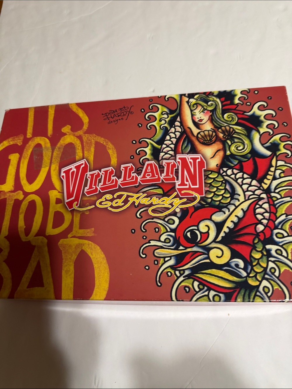Ed Hardy vintage 4 piece Villain Women  Gift Set - Red